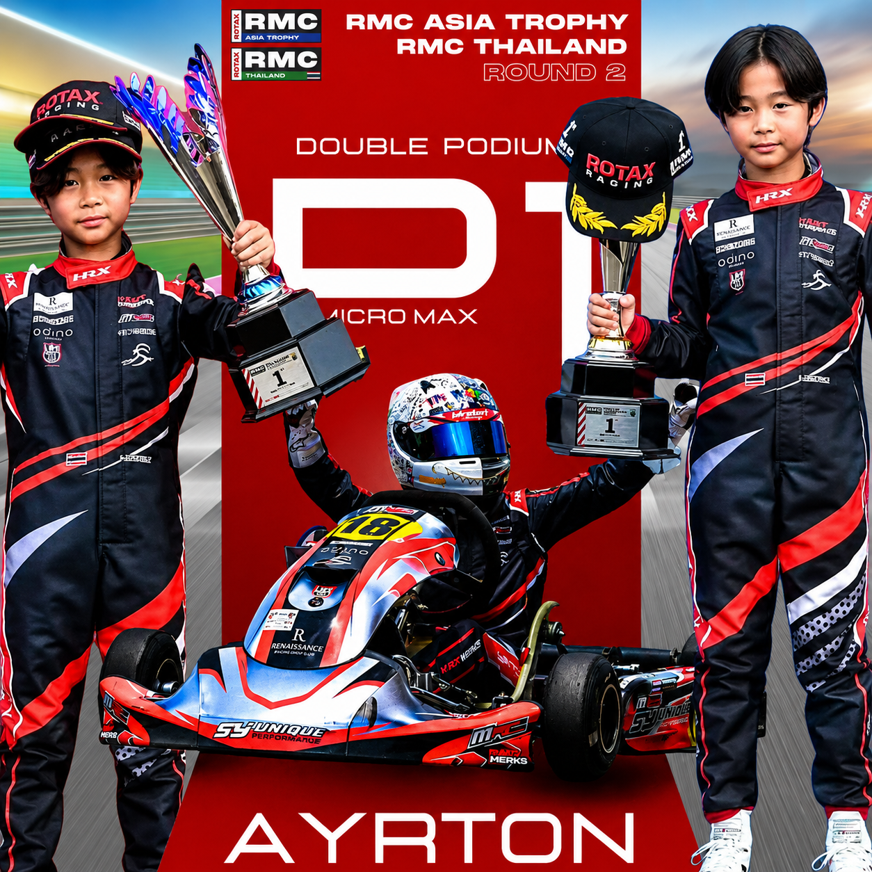 Ayrton kart racing RMC Asia Trophy 2026 Wellington College Bangkok