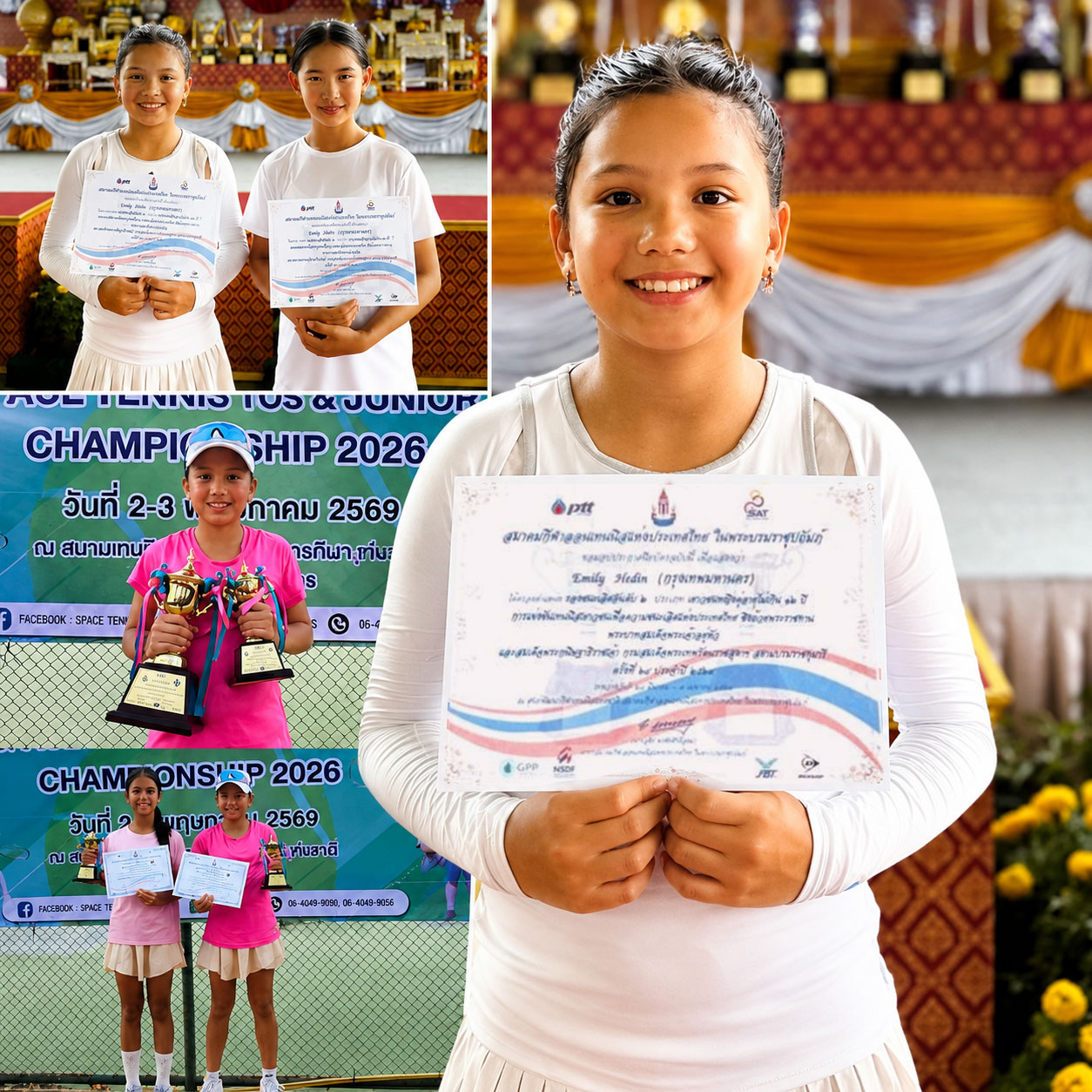 Emily tennis championships Wellington College Bangkok