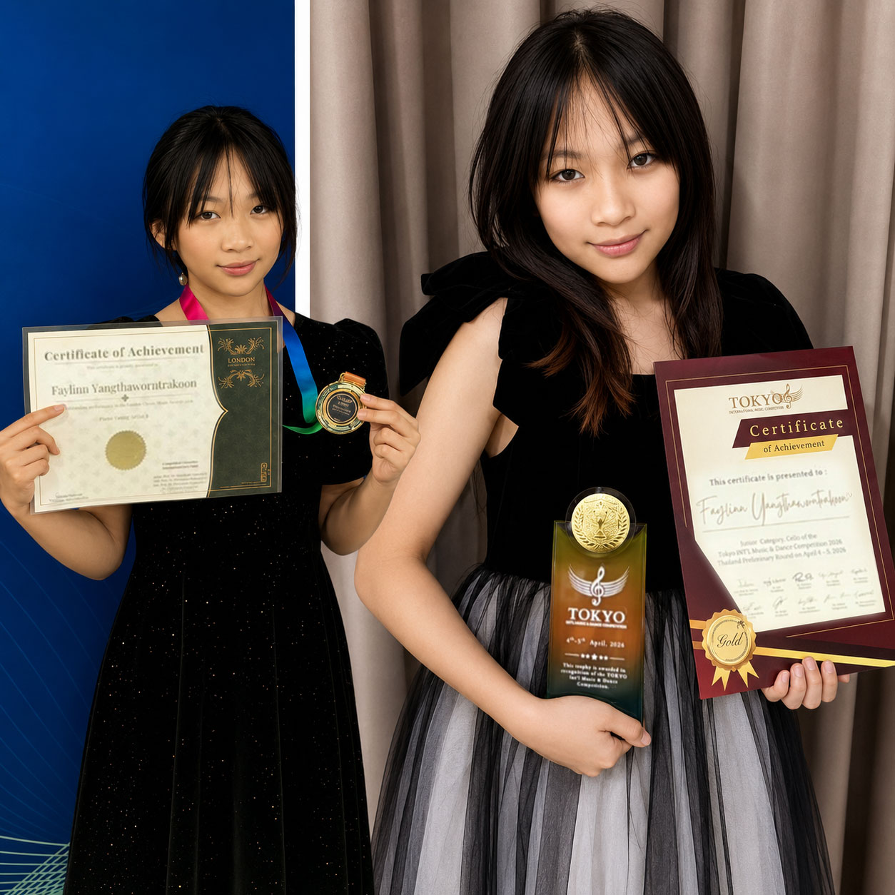 Faye Faye international music competitions Wellington College Bangkok