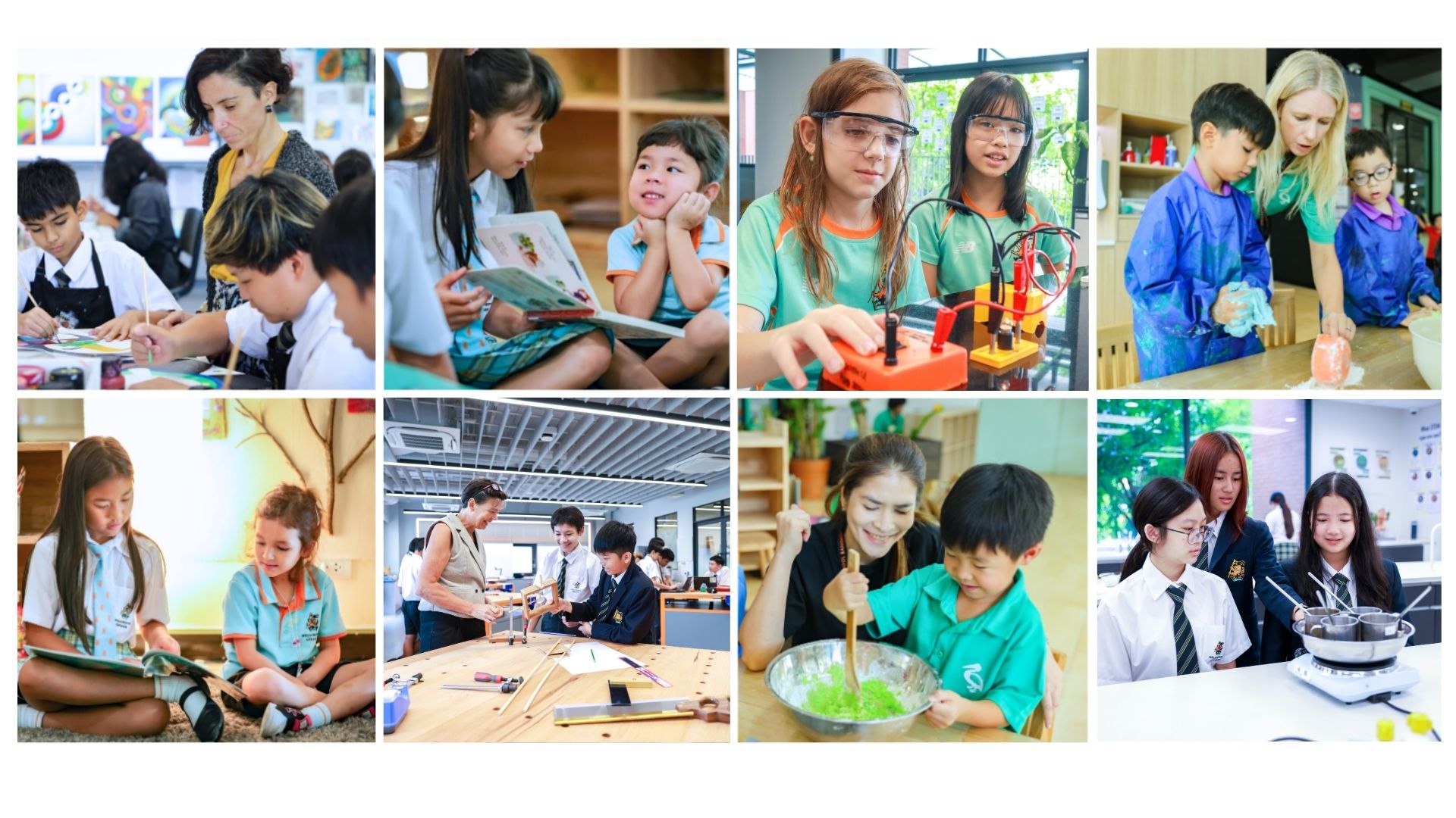 Students engaged in teaching and learning at Wellington College Bangkok