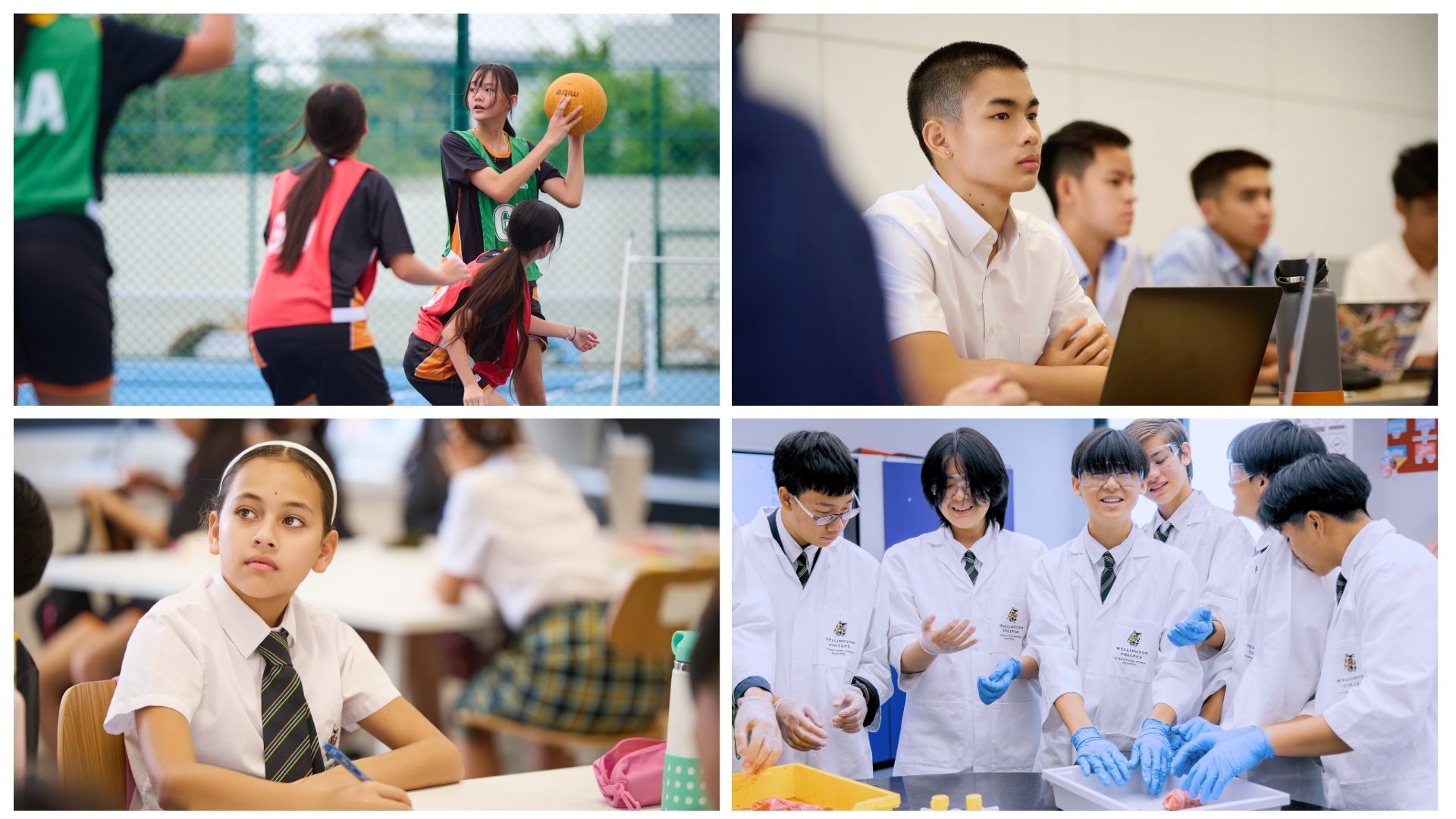Wellington College Bangkok Senior School students in modern learning spaces