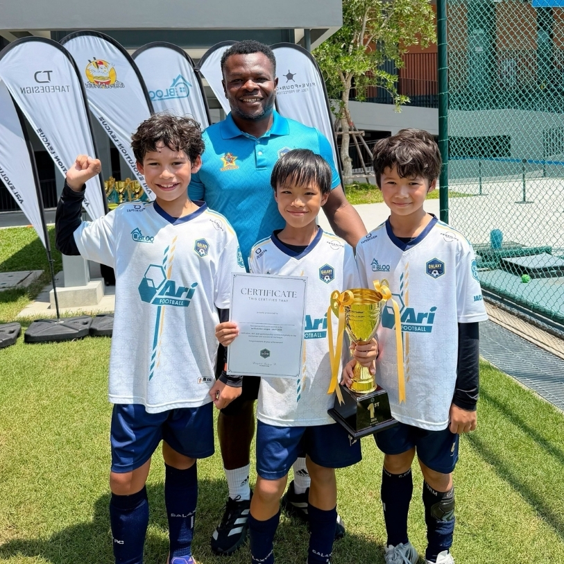 Wellington students football champions Bangkok Ari Evolution League