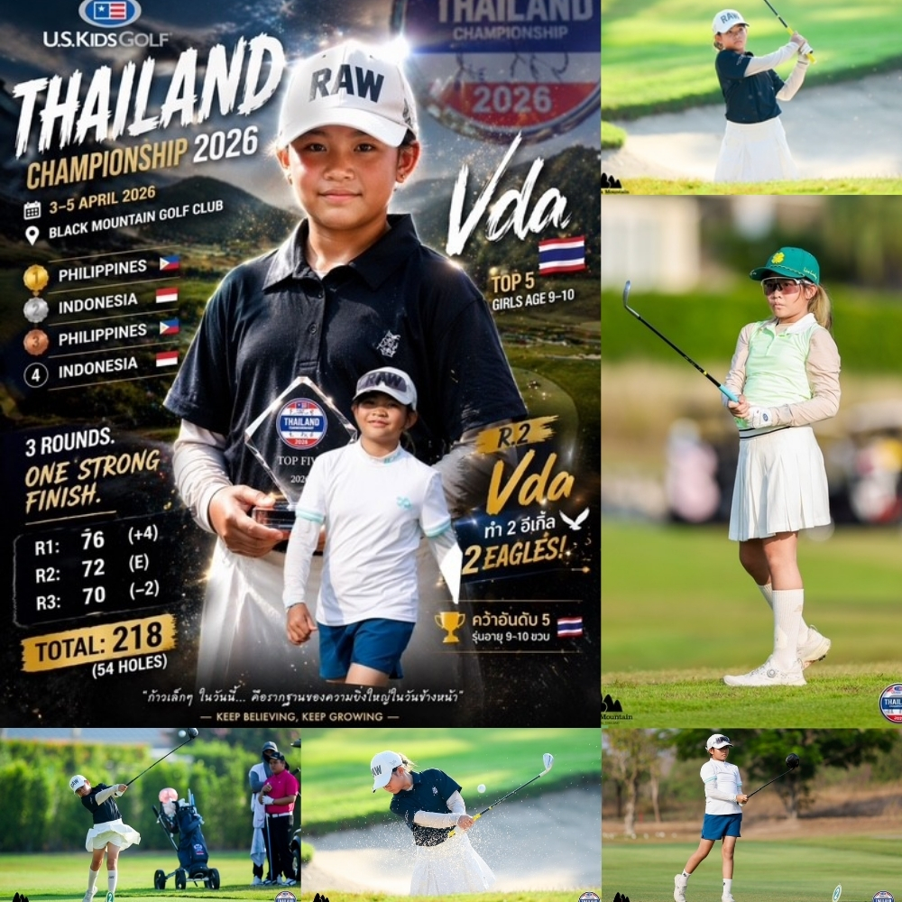 Vda golf Thailand championship Wellington College Bangkok student achievement