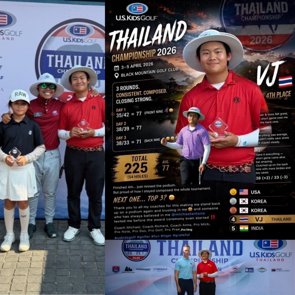 Vj golf Thailand championship Wellington College Bangkok student